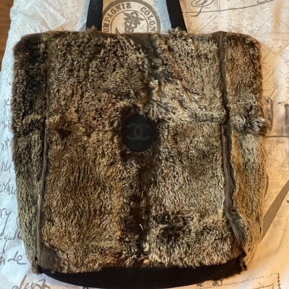 CHANEL Handbags - Chanel Lapin Rabbit Fur Tote